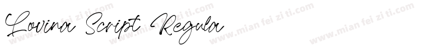 Lovina Script Regula字体转换